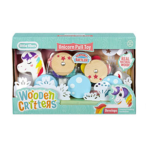Wooden Critters Pull Toy Asst LIT651151-652127