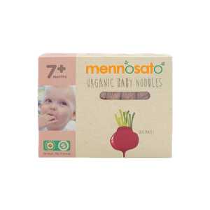 Organic beetroot baby noodle