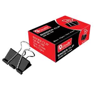 Giraffe Black Binder Clip GR-BC109