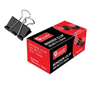 Giraffe Black Binder Clip GR-BC111