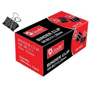 Giraffe Black Binder Clip GR-BC113