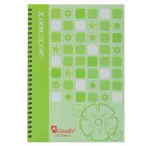 Spiral Notebook B5 60sh BE GN OR SBE GR-NB050