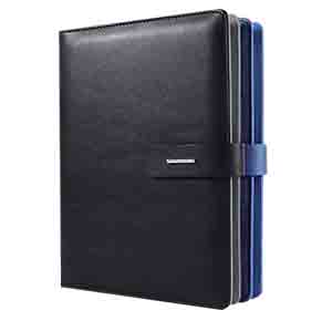 Notebook PU A5 96sheets BE BK GR-NB213