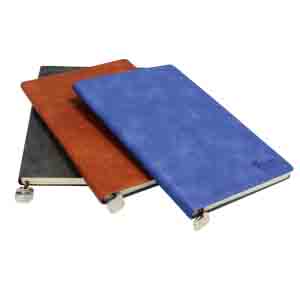 Notebook PU A5 96sheets BK BE BRN GR-NB385