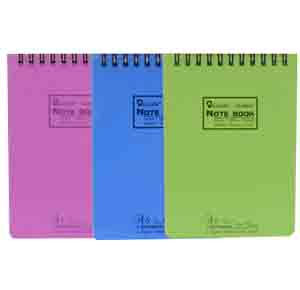Spiral Notebook A6 100sheets BE RD GN GR-NB411