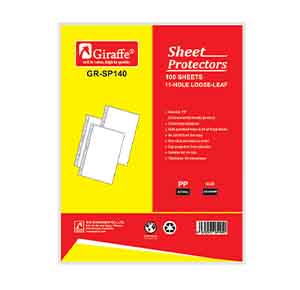 Giraffe Sheet Protectors embossing GR-SP140