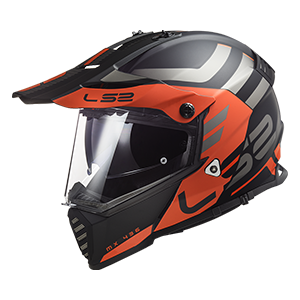 BACK MX436 PIONEER EVO ADVENTURER MATT BLACK ORANGE