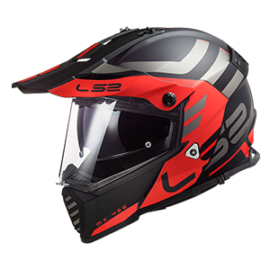 BACK MX436 PIONEER EVO ADVENTURER MATT BLACK RED