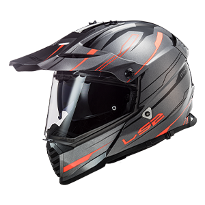 BACK MX436 PIONEER EVO KNIGHT TITANIUM FLUO ORANGE