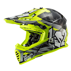 BACK MX437 FAST EVO CRUSHER BLACK H-V YELLOW