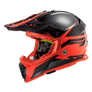 BACK MX437 FAST EVO ROAR MATT BLACK RED