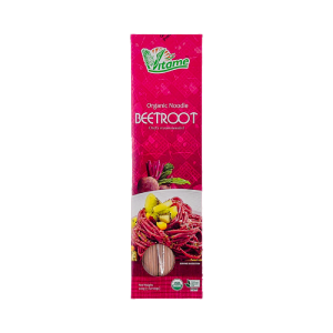 Organic beetroot stick noodle