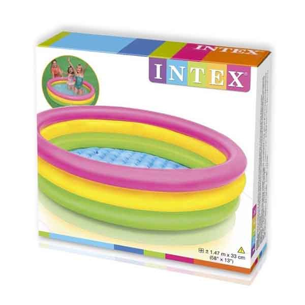 Sunset Glow Pool 3Ring Floor 147x33cm Ages 3+