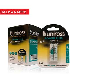 Uniross Battery AAA2 Alkaline Power Plus UALKAAAPP2