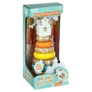 Wooden Critters Shape Stacker Asst LIT651175-652202