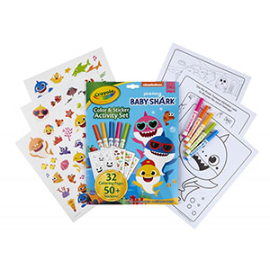 CLR/STKR ACT SET Baby Shark CRY042742