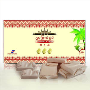 Coconut candy paper box