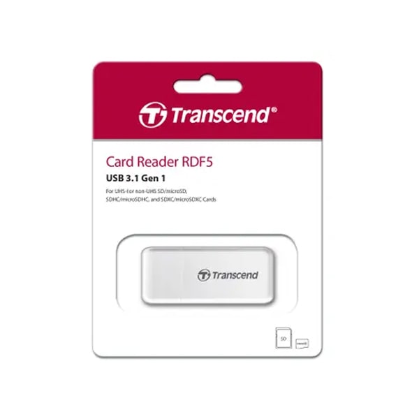 Transcend SD/microSD Card Reader White