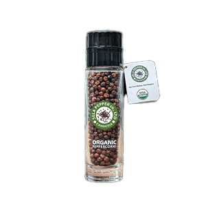 Organic Red Peppercorn in Glass bottle 55g