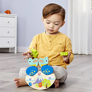 Wooden Critters Balancing Toy Asst LIT651205E5C-652288E5C