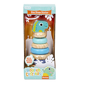 Wooden Critters Shape Stacker Asst LIT651175-652196