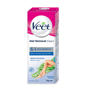Hair removal cream for sensitive skin