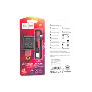 Power Charger HOCO C96 single port black